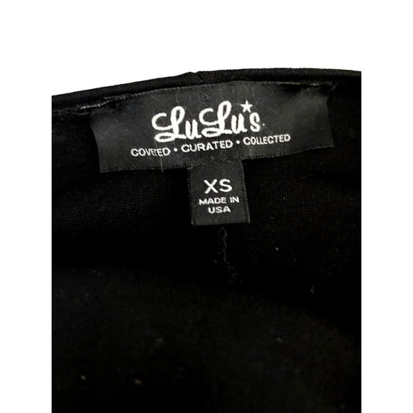 Lulus Bodycon Mini Dress Women Size XS Black Cutout Back Lined Party USA Stretch - Picture 3 of 6